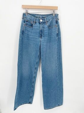 American Eagle Skater Wide Leg Denim Jeans